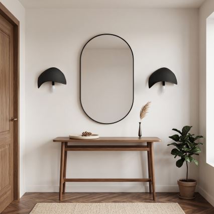 Brilagi - Lot de 2 appliques murales WABI SABI 1xE14/40W/230V noires