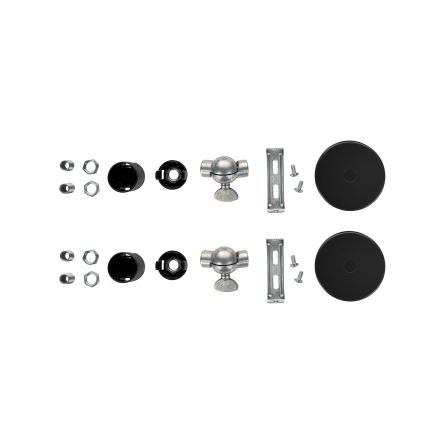 Brilagi - Lot de 2 appliques murales WABI SABI 1xE14/40W/230V noires
