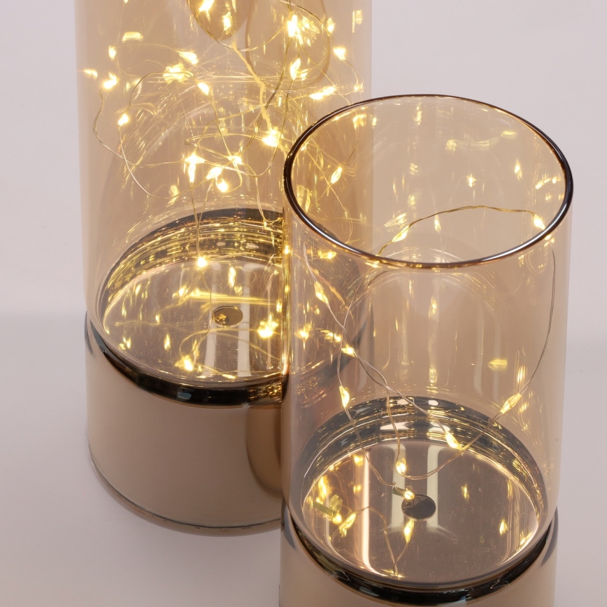 Brilagi - LOT DE 2 décorations de Noël LED, alimentation 3xAA + 2xAA