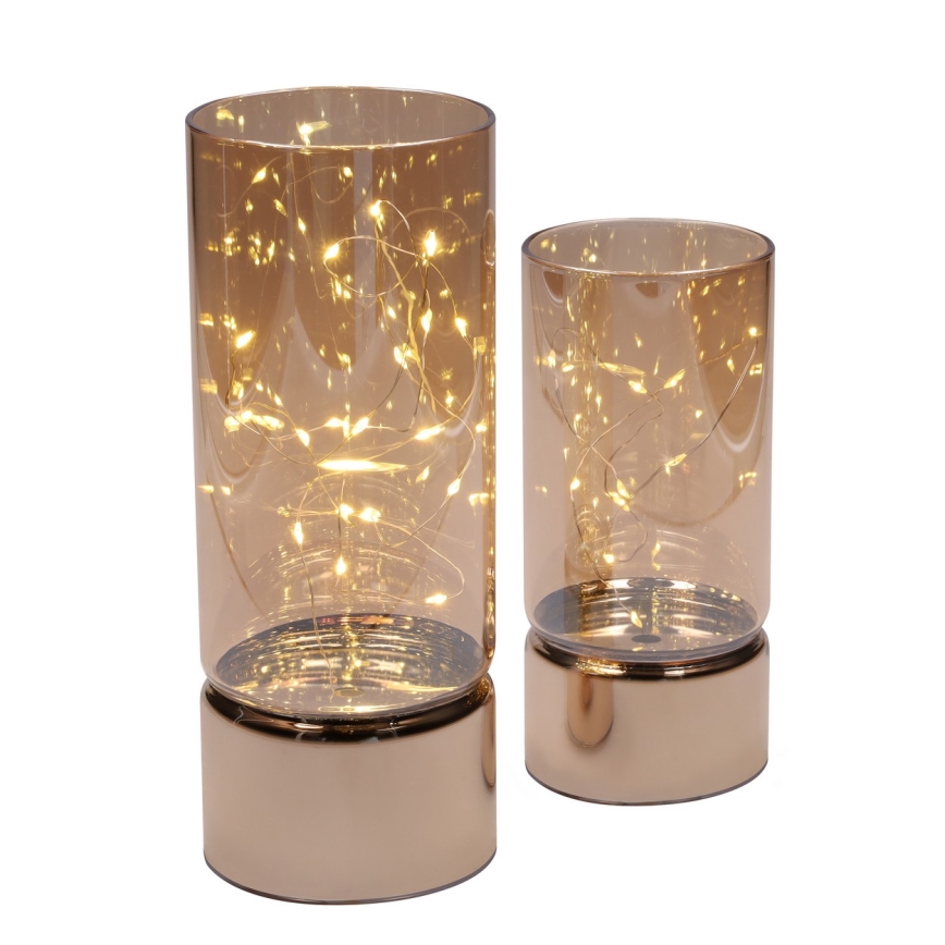 Brilagi - LOT DE 2 décorations de Noël LED, alimentation 3xAA + 2xAA