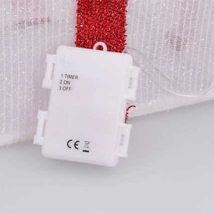 Brilagi - Lot de 3 décorations de Noël LED d'extérieur LED/2,6W/3xAA IP44 cadeaux