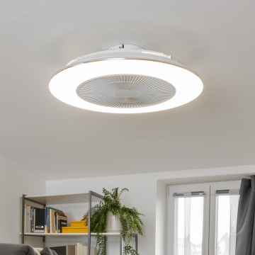 Brilagi - Luminaire à intensité variable avec ventilateur AURA LED/38W/230V 3000-6000K blanc + télécommande