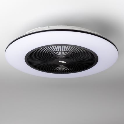 Brilagi - Luminaire à intensité variable avec ventilateur AURA LED/38W/230V 3000-6000K noir + télécommande