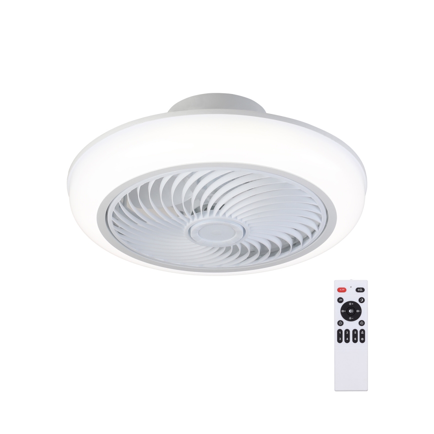 Brilagi - Plafonnier à intensité variable avec ventilateur LED/30W/230V 3000-6500K blanc + Télécommande
