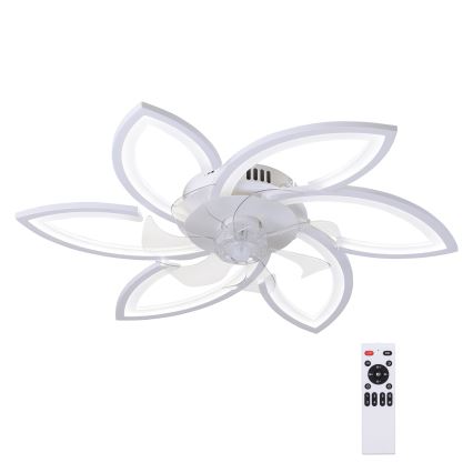 Brilagi - Plafonnier à intensité variable avec ventilateur LED/50W/230V 3000-6500K blanc + Télécommande
