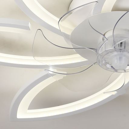 Brilagi - Plafonnier à intensité variable avec ventilateur LED/50W/230V 3000-6500K blanc + Télécommande