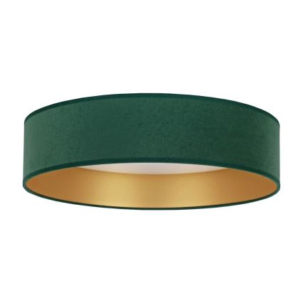 Brilagi - Plafonnier à intensité variable LED VELVET SMART LED/24W/230V d. 45 cm 2700-6500K Wi-Fi Tuya vert/doré + télécommande