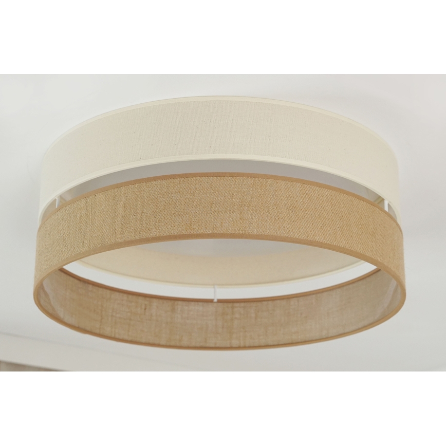 Brilagi - Plafonnier à intensité variable ROYAL YUTE LED/24W/230V d. 45 cm 3000/4000/6500K beige/crème  + Télécommande
