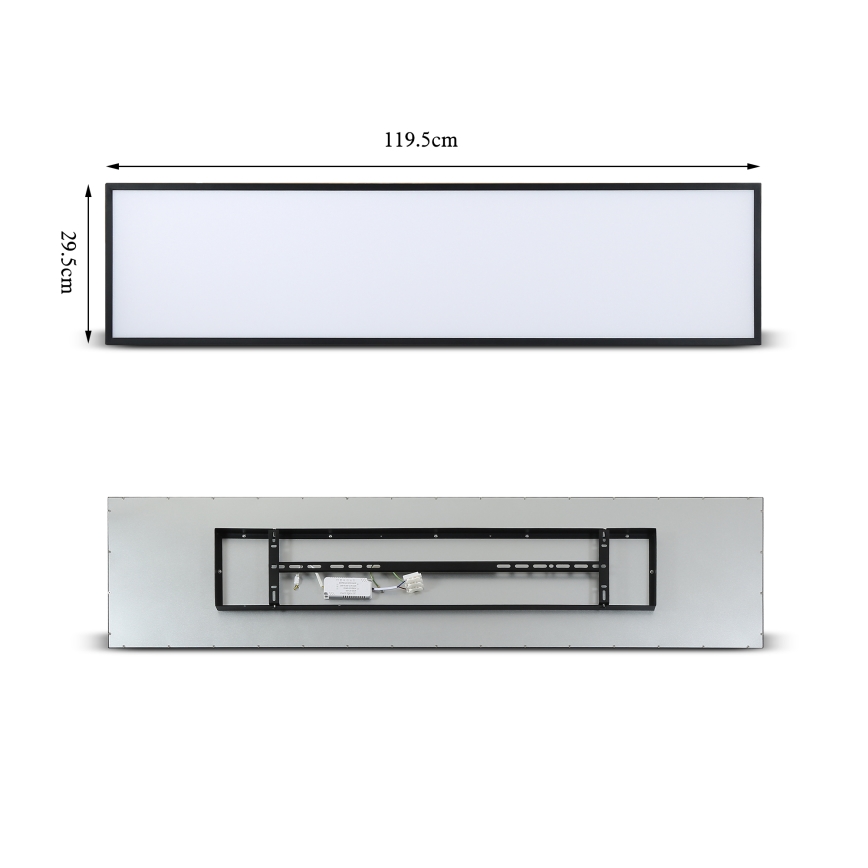 Brilagi - Plafonnier à intensité variable SLIMFRAME LED/58W/230V 120x30 cm 3000-6000K noir + Télécommande