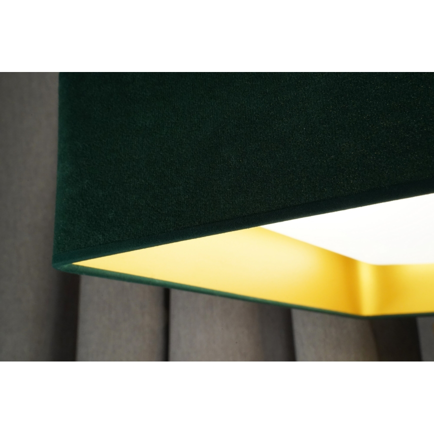 Brilagi - Plafonnier à intensité variable VELVET SQUARE SMART LED/36W/230V 2700-6500K Wi-Fi Tuya + Télécommande vert