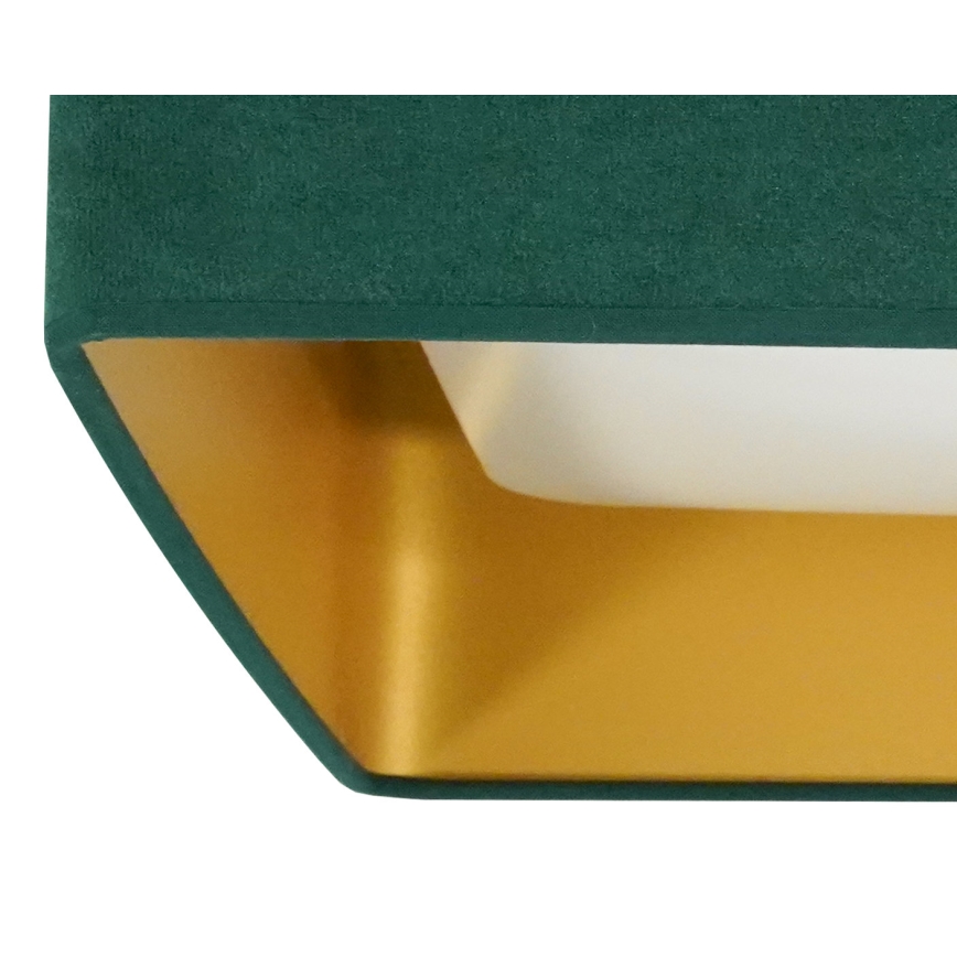 Brilagi - Plafonnier à intensité variable VELVET SQUARE SMART LED/36W/230V 2700-6500K Wi-Fi Tuya + Télécommande vert