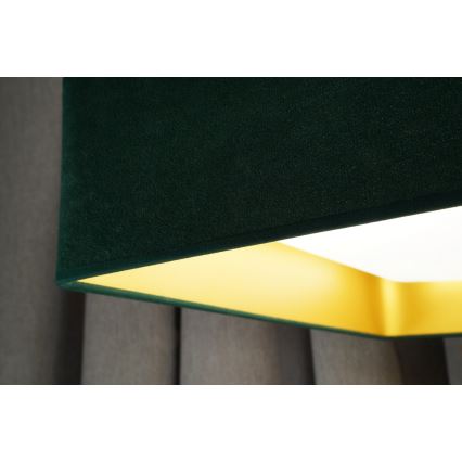 Brilagi - Plafonnier à intensité variable VELVET SQUARE SMART LED/36W/230V 2700-6500K Wi-Fi Tuya + télécommande vert