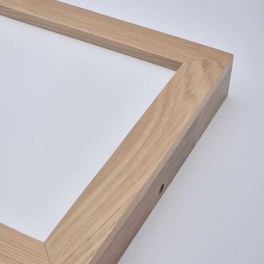Brilagi - Plafonnier à intensité variable salle de bain WOODY FRAME LED/24W/230V chêne 30x30 cm 3000-6000K IP44 + télécommande