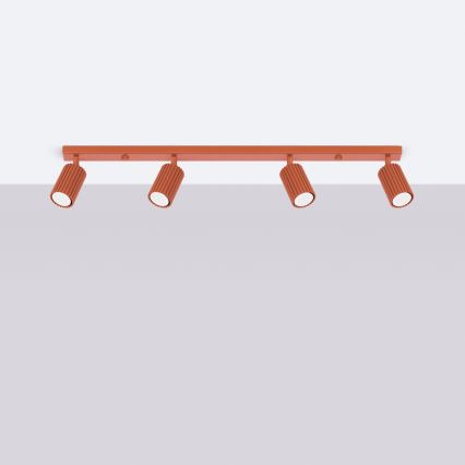 Brilagi - Luminaire à spots LED CRESTO 4x GU10/10W/230V rouge