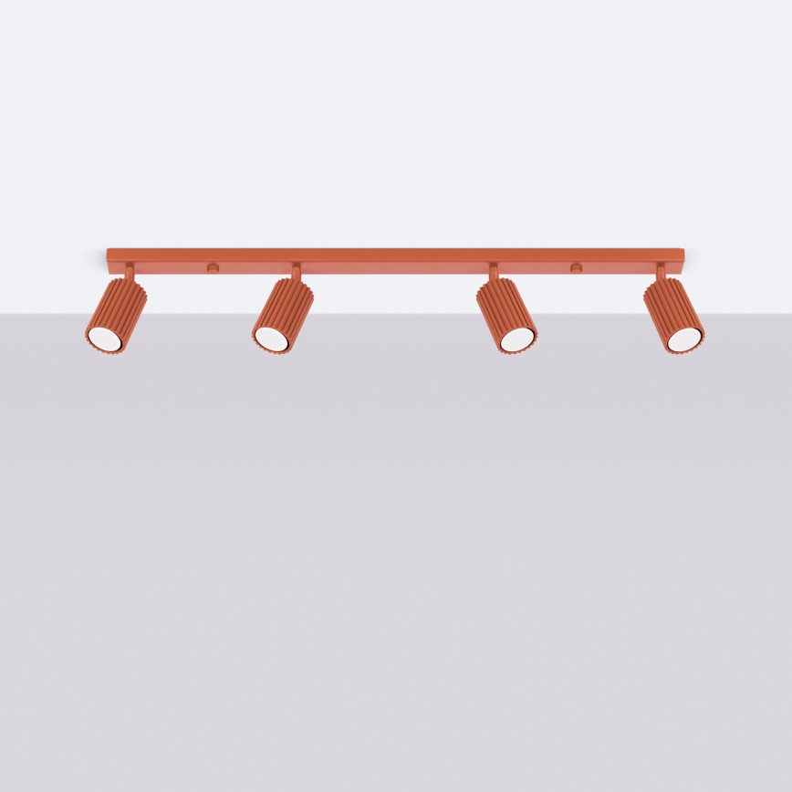 Brilagi - Luminaire à spots LED CRESTO 4x GU10/10W/230V rouge