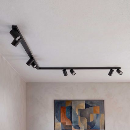 BRILAGI - Luminaire à spots SELE LONG 8xGU10/30W/230V noir