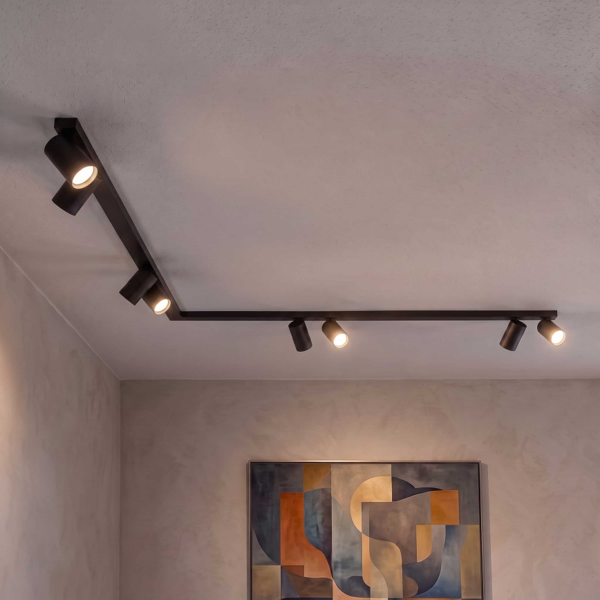 BRILAGI - Luminaire à spots SELE LONG 8xGU10/30W/230V noir