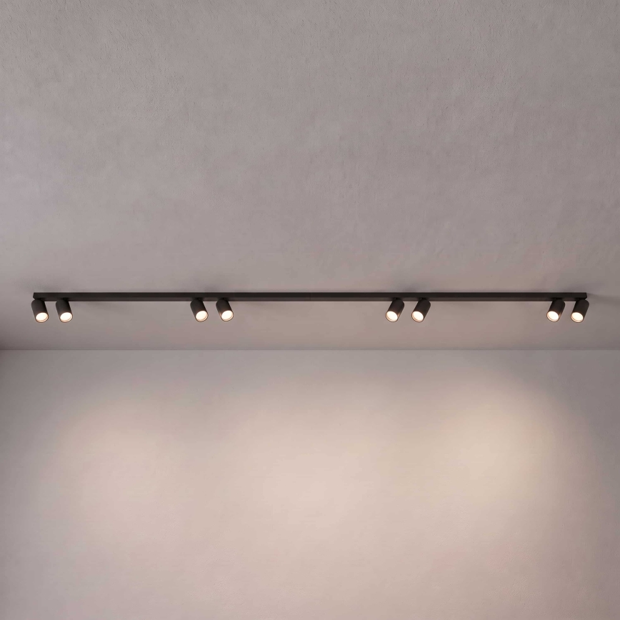 BRILAGI - Luminaire à spots SELE LONG 8xGU10/30W/230V noir