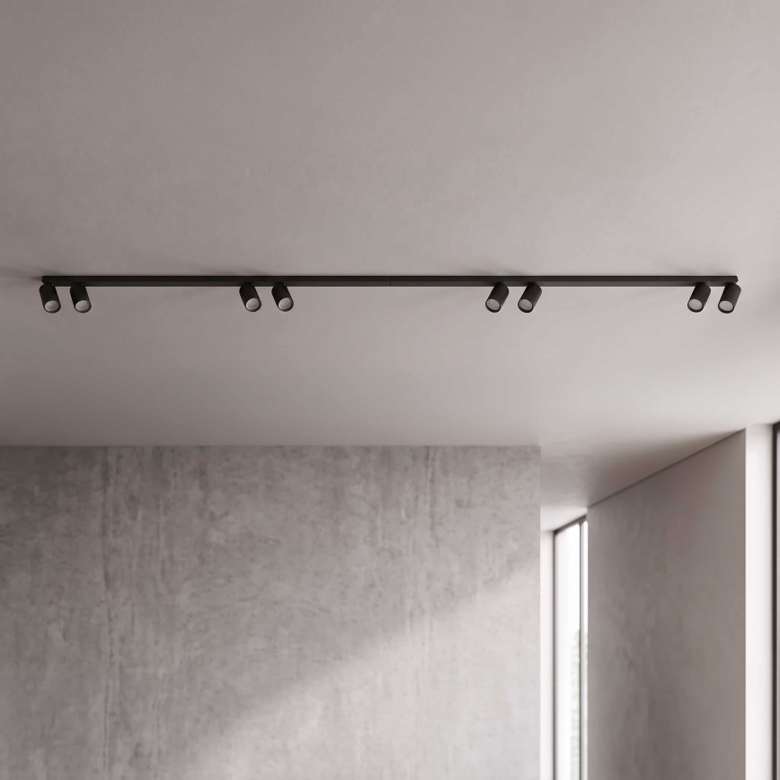 BRILAGI - Luminaire à spots SELE LONG 8xGU10/30W/230V noir