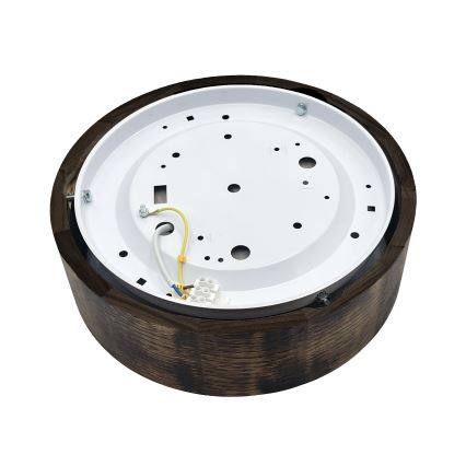 Brilagi - Luminaire de plafond LED CARVALHO SMOKEY LED/20W/230V chêne Ø 27,5 cm