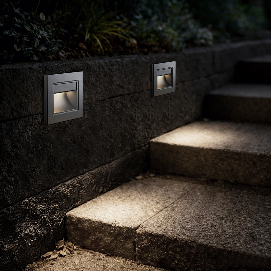 Brilagi - luminaire d'escalier LED STEP LIGHT LED/1,5W/230V IP44 argenté