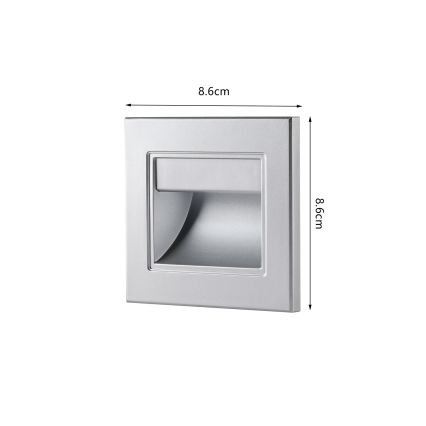 Brilagi - luminaire d'escalier LED STEP LIGHT LED/1,5W/230V IP44 argenté