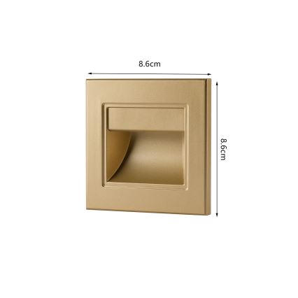 Brilagi - Luminaire d'escalier LED STEP LIGHT LED/1,5W/230V IP44 doré