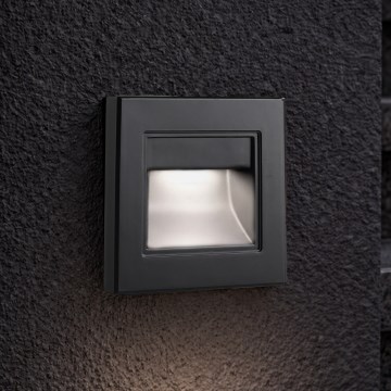 Brilagi - Luminaire d'escalier LED STEP LIGHT LED/1,5W/230V IP44 noir