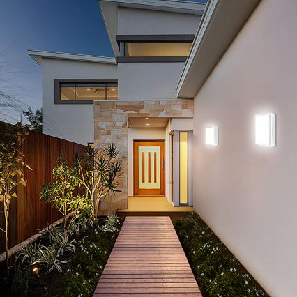 Brilagi - Luminaire d'extérieur à LED avec détecteur BENE LED/24W/230V 26x26 cm blanc IP54