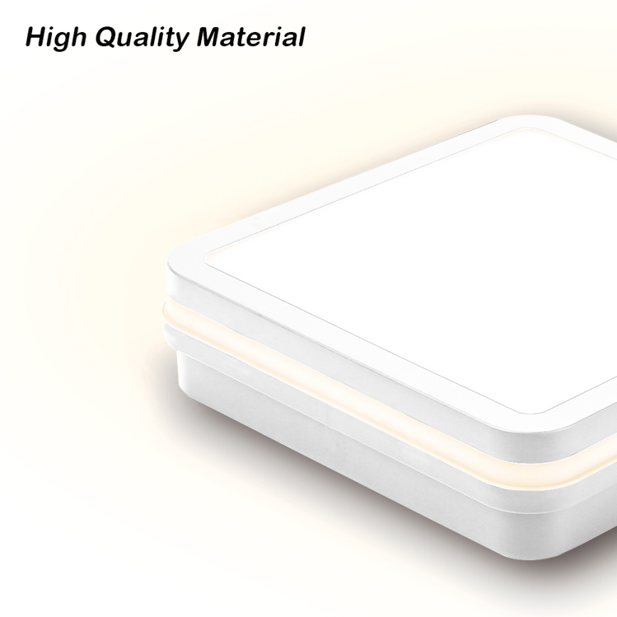 Brilagi - Luminaire d'extérieur à LED avec détecteur BENE LED/24W/230V 26x26 cm blanc IP54