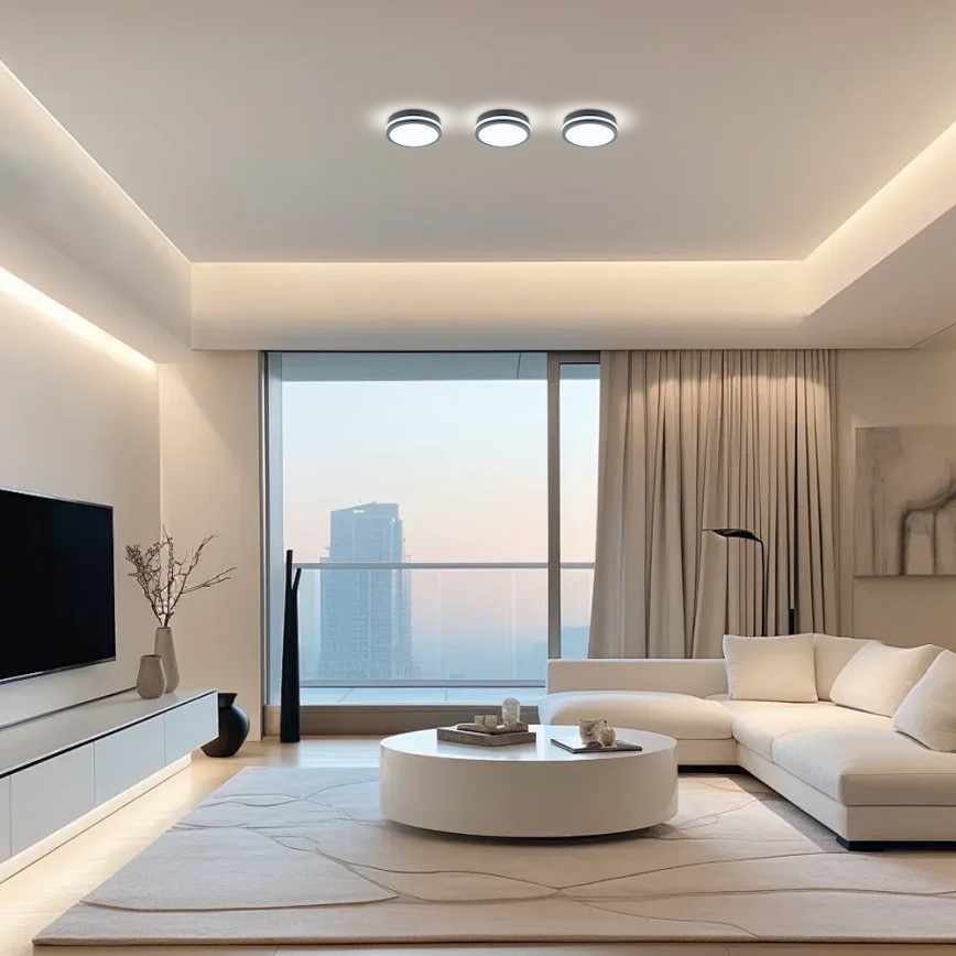 Brilagi - luminaire d'extérieur LED avec détecteur BENE LED/18W/230V Ø 22 cm anthracite IP54