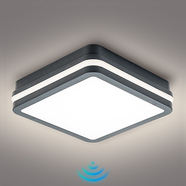 Brilagi - Luminaire extérieur avec détecteur BENE LED/18W/230V 22x22 cm anthracite IP54