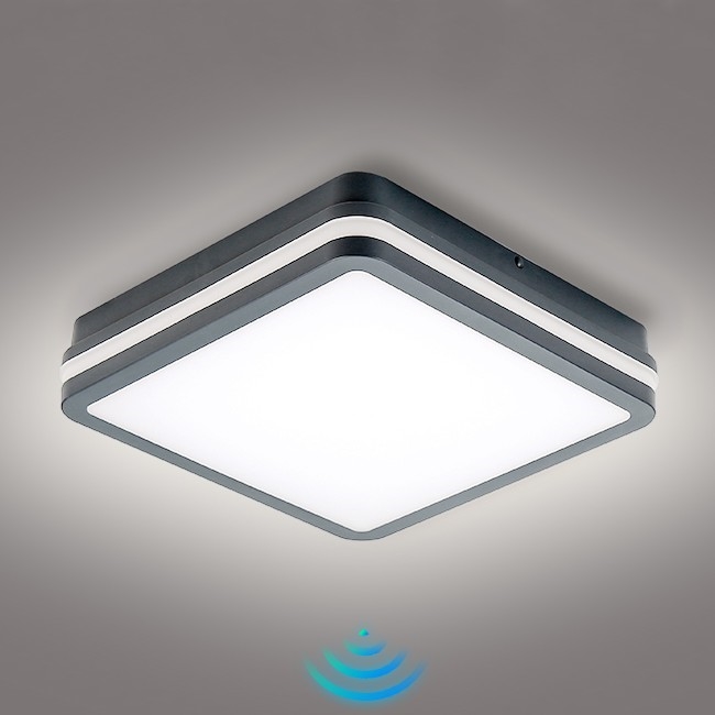 Brilagi - Luminaire extérieur avec détecteur BENE LED/24W/230V 26x26 cm anthracite IP54