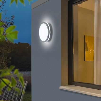 Brilagi - Luminaire extérieur avec détecteur BENE LED/24W/230V d. 26 cm anthracite IP54