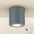 Brilagi - Luminaire extérieur LED RGBW dimmable MIA 1xGU10/4,8W/230V 3000K 84x80 mm anthracite IP54 + télécommande