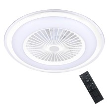 Brilagi - Luminaire LED à intensité variable avec ventilateur RONDA LED/48W/230V 3000-6000K blanc + télécommande
