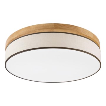 Brilagi - Luminaire LED BELLADONNA LED/36W/230V Ø 50 cm crème/chêne