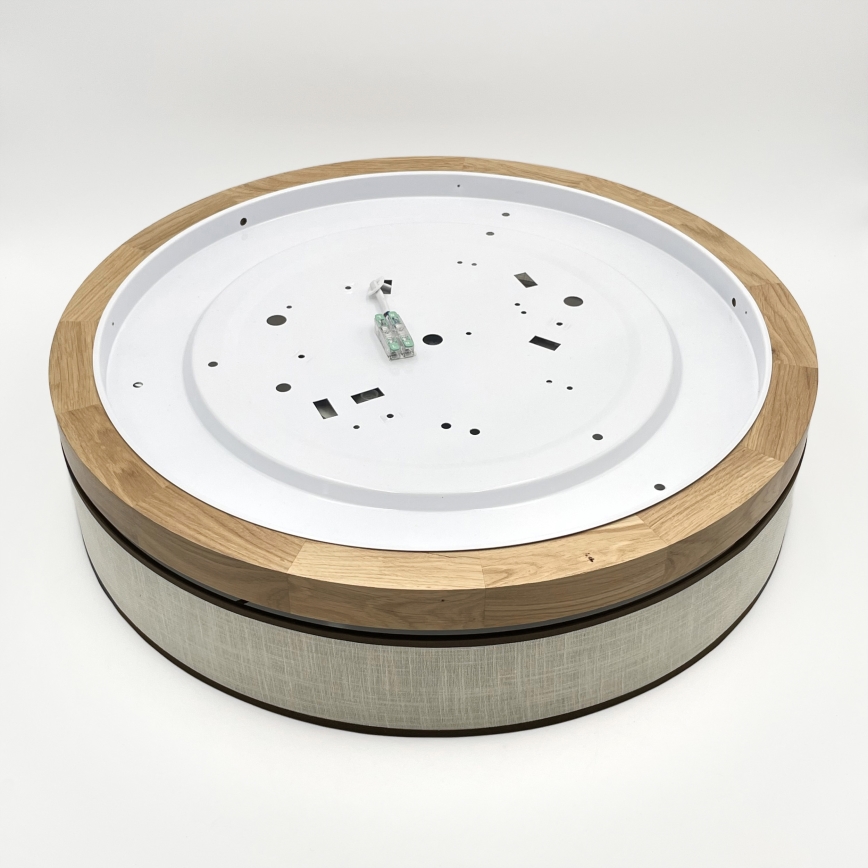 Brilagi - Luminaire LED BELLADONNA LED/36W/230V Ø 50 cm crème/chêne