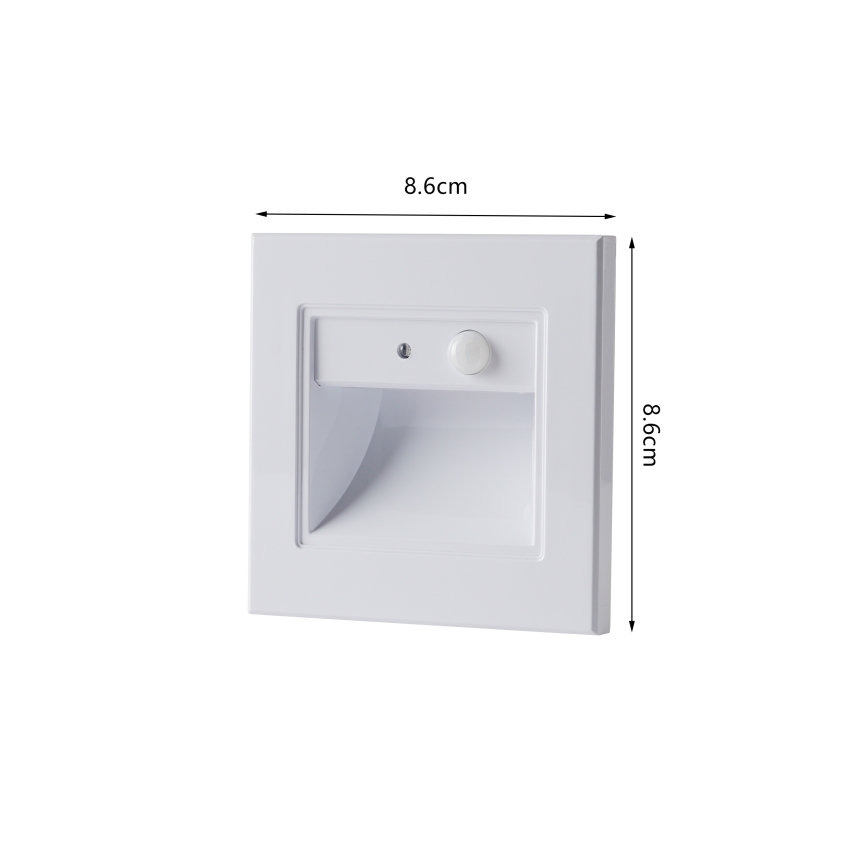 Brilagi - Luminaire LED pour escalier avec capteur STEP LIGHT LED/1,5W/230V IP44 blanc