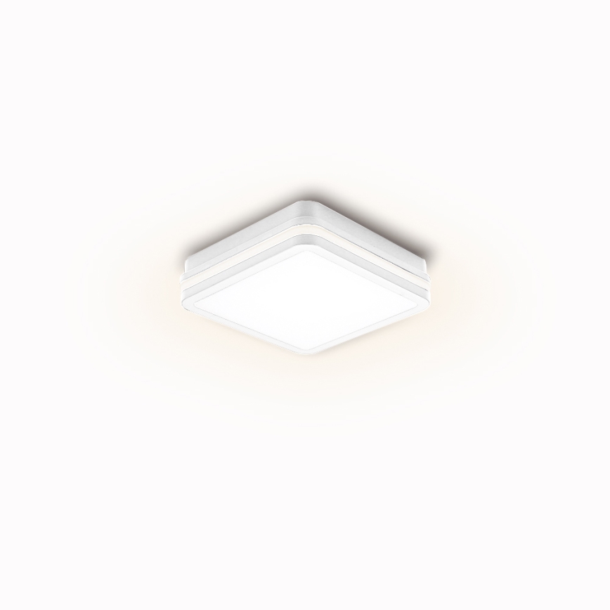Brilagi - Luminaire LED d'extérieur avec détecteur BENE LED/18W/230V 22x22 cm blanc IP54