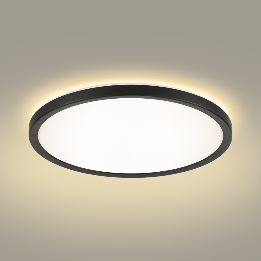 Brilagi - Luminaire LED dimmable avec capteur de mouvement et crépuscule ULTRA SLIM LED/24W/230V Ø 42 cm + télécommande