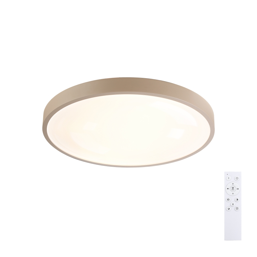 Brilagi - Plafonnier LED dimmable GLASS POOL DOUBLE LED/48W/230V 3000-6000K 40 cm beige + télécommande