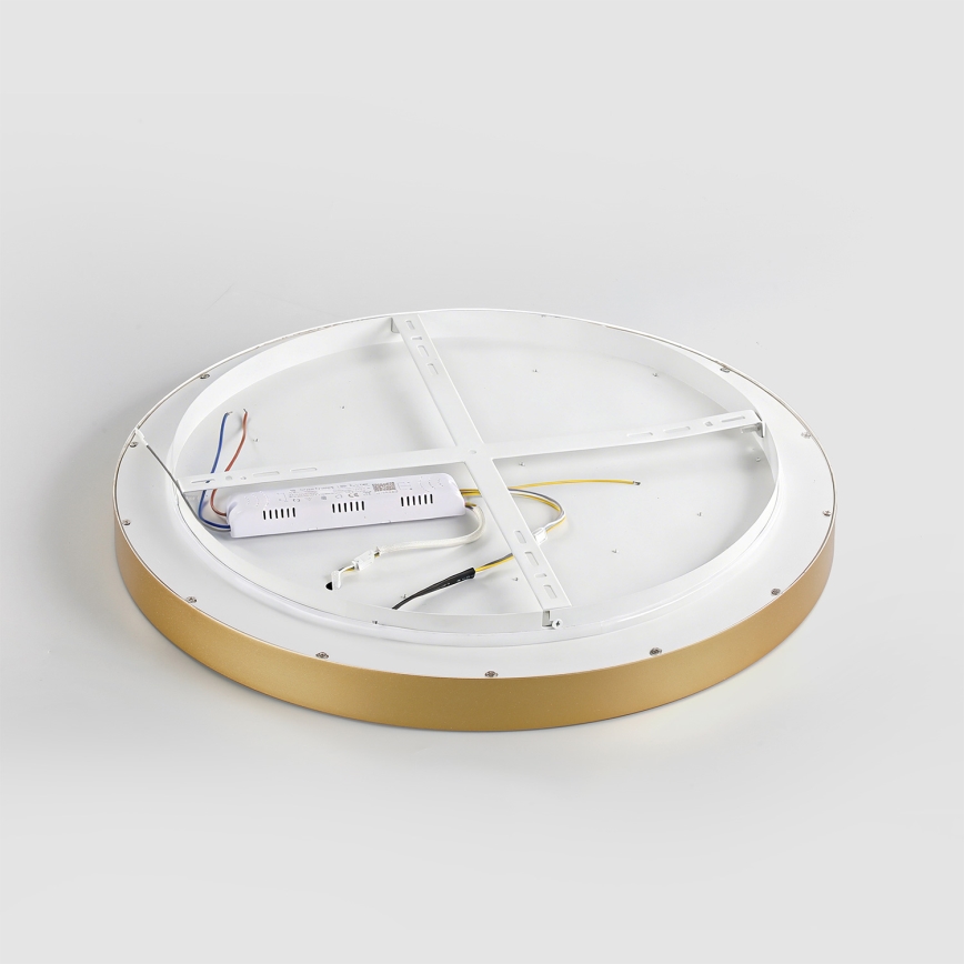 Brilagi - Plafonnier LED dimmable GLASS POOL DOUBLE LED/60W/230V 3000-6000K 50 cm doré + télécommande