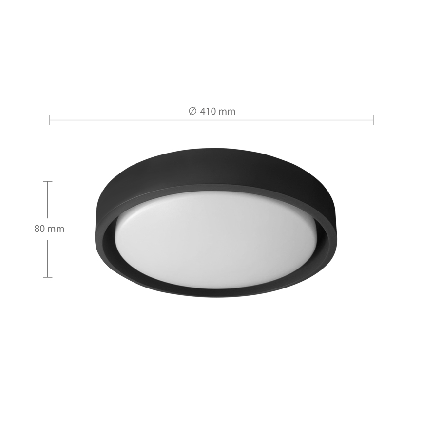 Brilagi - Plafonnier LED dimmable MATTEO LED/48W/230V 3000-6500K Ø 41 cm noir + télécommande