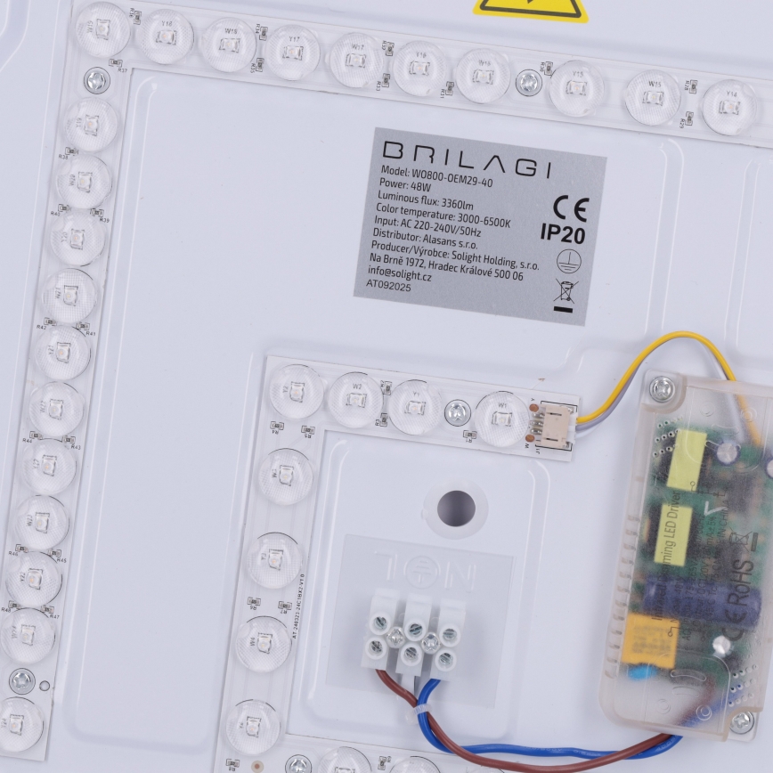 Brilagi - Plafonnier LED dimmable MATTEO LED/48W/230V 3000-6500K Ø 41 cm noir + télécommande