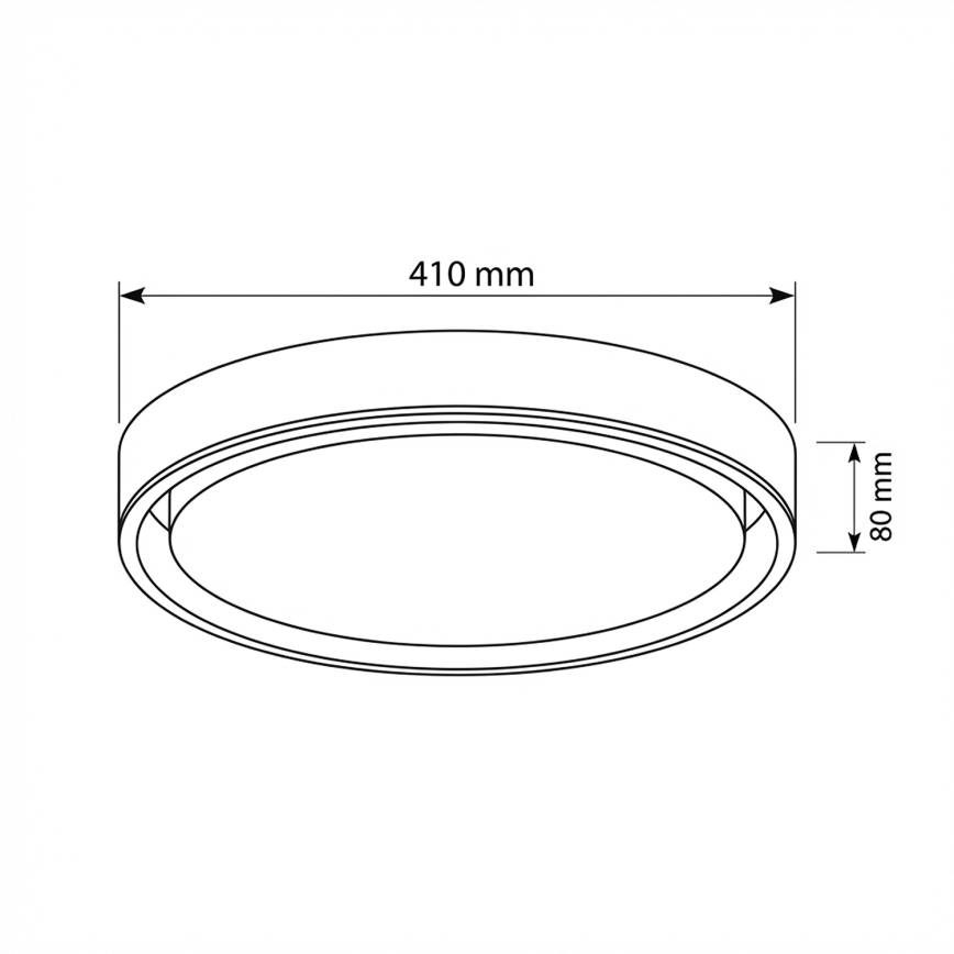 Brilagi - Plafonnier LED dimmable MATTEO LED/48W/230V 3000-6500K Ø 41 cm rouge + télécommande