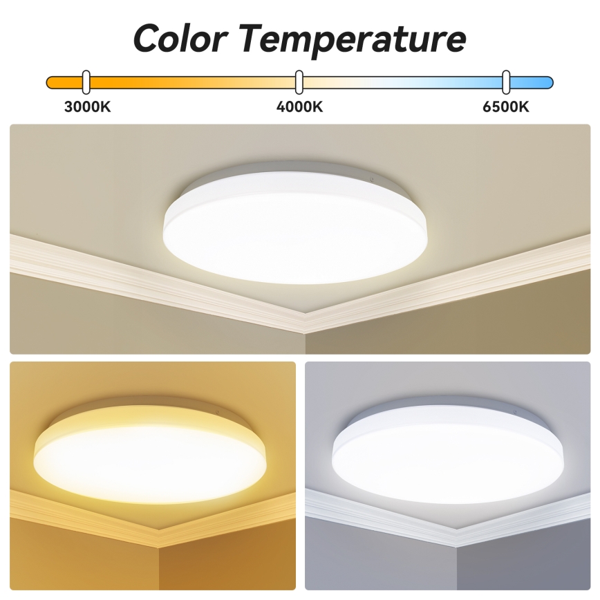 Brilagi - Plafonnier LED dimmable MILKY WAY LED/24W/230V 3000–6500K Ø 38 cm + télécommande