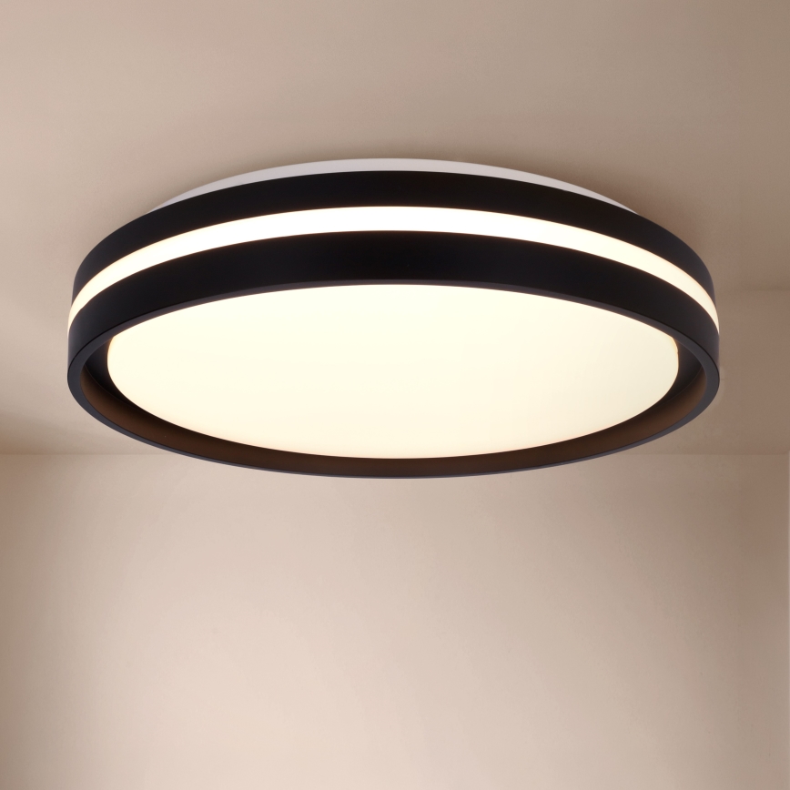 Brilagi - Plafonnier LED dimmable NAOMI LED/48W/230V 3000-6500K Ø 39 cm noir + télécommande