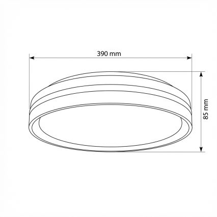 Brilagi - Plafonnier LED dimmable NAOMI LED/48W/230V 3000-6500K Ø 39 cm noir + télécommande