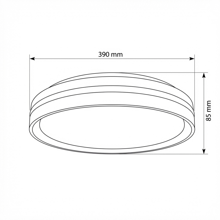 Brilagi - Plafonnier LED dimmable NAOMI LED/48W/230V 3000-6500K Ø 39 cm noir + télécommande